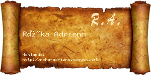 Róka Adrienn névjegykártya